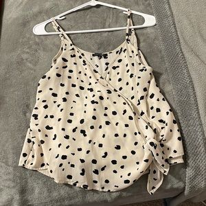 Animal print, wrap tank top